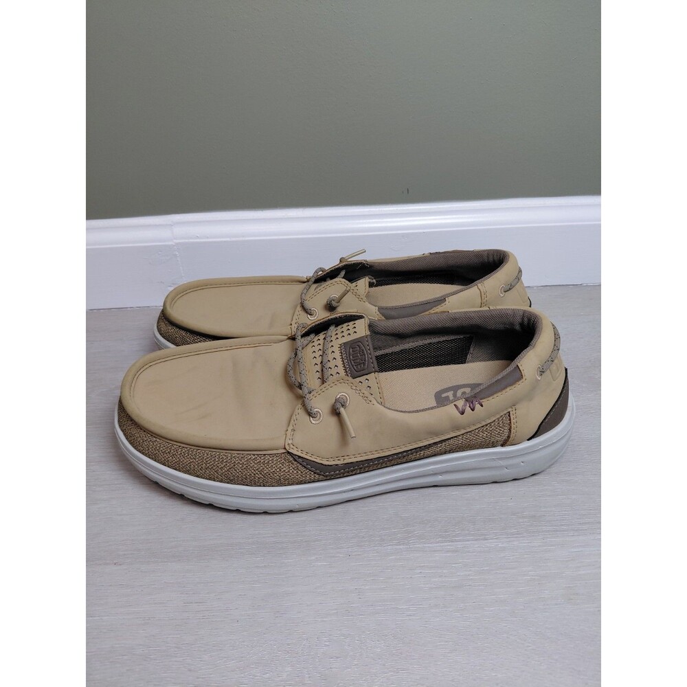Mens Hey Dude Welsh Grip Classic Mesh Casual Shoe Morel Brown Size 12M Loafers